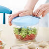 LOCK & LOCK kitchen multifunctional vegetable cutter, stir, mince, stir, mince garlic, manually mince meat, dumpling stuffing, bake, hand-pulled macaron blue medium size