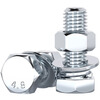 Tianzhuo Hardware 4.8 grade galvanized external hexagonal screw nut set combination bolt screw rod M6M8M10M12M16-M30mm M8*30-20 set