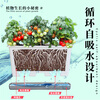 Field trails new balcony vegetable pots self-absorbing water vegetable pots thickened and deepened long pots household vegetable planting boxes plastic flower pots 3 pieces - large - deepened white vegetable pots