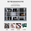 Kaiyuan 201 double-sided 20-grid stainless steel shoe cabinet factory dust-free workshop locker room shoe and clothing storage storage cabinet KY-XG12