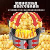 Fangchu fully automatic popcorn machine for stalls, household, commercial, Internet celebrity mobile snacks, small fruit popcorn machine, old-fashioned electric popcorn machine, puffer, American spherical tempered glass model, upgraded new stainless steel + spherical raw materials 60 packs
