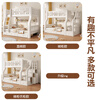 Chunhua upper and lower solid wood bed children's bunk bed small apartment solid wood double bed high and low bed white straight ladder 160 up and down 180