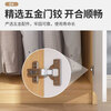 Shuxun door-to-door installation wardrobe modern simple solid wood clothes rail economical simple assembly rental bedroom two doors 80*40*180 warm white + walnut color self-installation