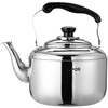 Supor kettle gas 304 stainless steel gas induction cooker hot water kettle whistle large capacity 5 liters