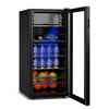 Royalstar ice bar refrigerator European style constant temperature wine cabinet hotel home living room refrigerator mini small single-door office fresh display display sample tea beverage cabinet first-class energy efficiency 118L refrigeration + micro-freezing + blue light + wine rack
