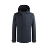 Youngor Down Jacket Goose Down Warm Hooded Detachable Stand Collar Windproof Jacket Navy Blue 165/88A