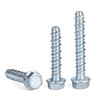 JINGGONG external hexagonal flange concrete self-tapping anchor cement self-cutting screw wall self-drilling expansion nail M6M8M10M12 6*50-7.5 full thread (10 pcs)