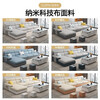 Xuan Shuo Guifei combination small and medium-sized apartment fabric sofa solid wood frame modern simple living room furniture modern simple sofa four seats + imperial concubine (comfortable version) + coffee table (high density sponge seat bag/mercerized velvet)