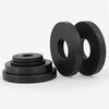 Weiwang mold grade 8.8 black high-strength thickened gasket round enlarged pressure plate flat washer widened metal round meson M12 (outer 30 thick 4.5) (10 pieces)