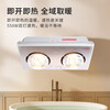 DELIXI Light Warming Bath Heater Wall-mounted Series Instant Heat Independent Temperature Control Safety Explosion-proof Bath Heater DGY-F310/D