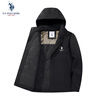 U.S. POLO ASSN. Jacket Men's Hooded Breathable Couple Jacket Thickened Down Cotton Jacket Men's Top Black L