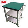 Bingyu anti-static movable trolley wheeled workbench repair table assembly line operating table electronics factory packing table tool cart three layers 120*60*75cm BYS-378