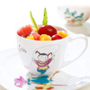 Huaguang National Porcelain Children's Tableware Antibacterial Bone China Baby Healthy Tableware Miaoyintang Children's Bowl Baby Rice Bowl 8-piece Baby Tableware