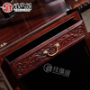 Xiangyunge mahogany furniture Indonesian black rosewood scientific name broad-leaf rosewood flower and bird carving wine cabinet Chinese multi-functional solid wood triangle cabinet storage cabinet