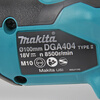 Makita Makita 18V lithium battery rechargeable angle grinder DGA404 brushless angle grinder 100mm power tool DGA404SFJ angle grinder dual battery slow charging 3.0ah
