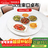 Youjia Liangpin disposable tablecloth 1.6m*10 picnic kitchen rectangular round table oil-proof and waterproof elastic mouth thickened tablecloth