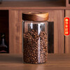 Xuanye food grade coffee bean storage jar glass sealed jar coffee powder special storage jar tea tangerine peel storage jar vent coffee bean jar 8*15