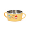 LOCK & LOCK food supplement bowl, children's tableware, imported stainless steel tableware, cartoon double handle soup bowl and rice bowl for primary school students 250ml