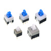 TaoTimeClub push button switch 5.8*5.8-8.5*8.5MM self-locking lockless switch 10 pcs 8*8MM self-locking switch double row/6 feet (10 pcs)
