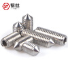 Easy 304 stainless steel set screw tip machine hexagonal headless screw top screw screw M3*3 (40 pieces)
