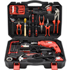 Kraftwell 500W electric drill tool box set, impact drill, home repair tools, 94-piece set P1044A