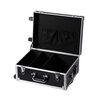 BORY multifunctional aluminum alloy trolley hardware repair tool storage box safety equipment instrument box black small trolley box empty box 48*36*22CM
