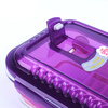 LOCK&LOCK Increased Breathable Heat-Resistant Glass Lunch Box Microwave Glass Bowl Sealed Storage Box Purple 1000ml