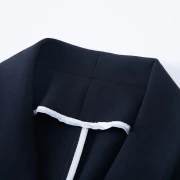 レイトホワイト2022夏新しいシンプルなソリッドカラースリムハイウエストスーツスカート通勤ファッションAラインドレス女性ダークブルー2XL