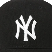 MLBハットユニセックスカップル野球帽NYヤンキーススポーツキャップ刺繍入り帽子ギフトボックスブラックホワイトラベルNY調節可能なキャップ周囲55cm-59cm