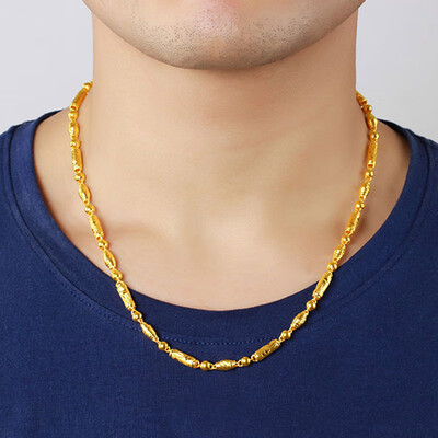 Qianying Jewelry Gold Necklace Men's 