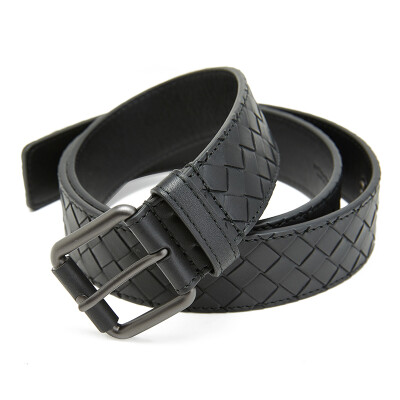 Men's Black Braided Belt