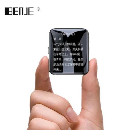 Bingjie BENJIE X1-8G Bluetooth/External Card Expandable 1.8-inch Full Touch Screen MP3/MP4/Player/E-book/Student Mini Walkman/Sports/Black
