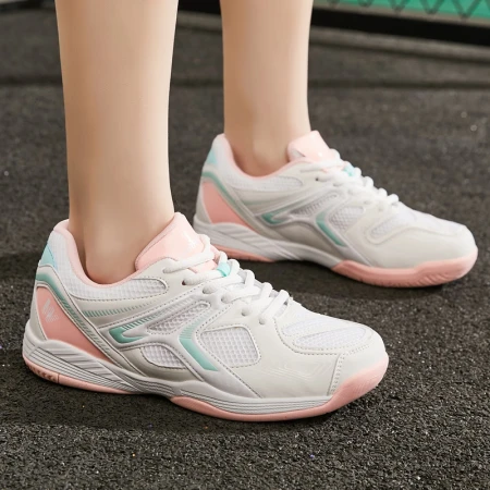 Pull back sports shoes low top thick bottom non-slip table tennis shoes breathable mesh shoes men and women couple shoes shock-absorbing floor table tennis shoes breathable table tennis shoes 103HC white/green orange 39/standard size