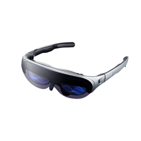 ROKID Air Ruoqi smart glasses AR glasses mobile computer screen projection glasses non-VR all-in-one game 3D large-screen display virtual space silver + HDMI + wireless converter [support all devices]