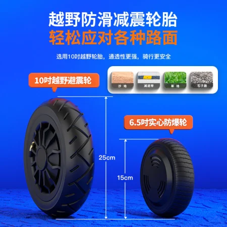 Lingao brand electric balance car children adult boys and girls smart two-wheeled car somatosensory parallel car self-balancing car 6-12 years old off-road two-wheeled kids student 10-inch off-road high-end starry sky [self-balancing + safety anti-shake + glare wheel]