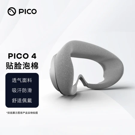 PICO 4 Face Foam Breathable Fabric Sweat Absorbent Anti-slip Skin-Friendly Fabric Suitable for PICO 4 VR All-in-One Machine