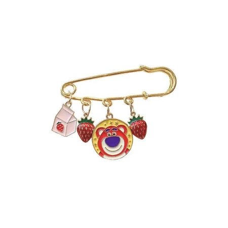 Yililuo cartoon waist pin trousers waist tightening waist artifact anti-light buckle brooch accessories female cartoon waist pin [random 3 packs]