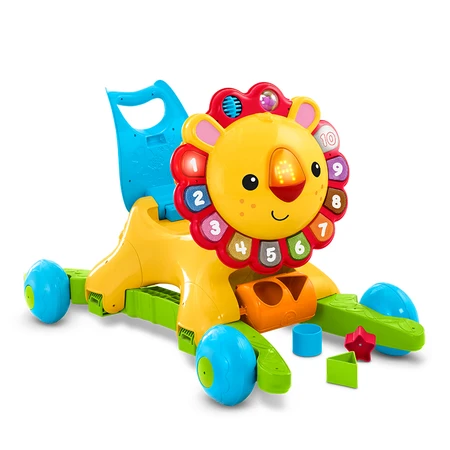Fisher Price Baby Walker Children S Toy Boys And Girls Walker 9 12 36 Months Early Education Gift Toddler Artifact 4 In 1 Lion Walker Dlw65