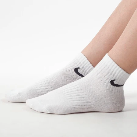 Nike NIKE men's middle socks socks three pairs EVERYDAY sports socks SX7677-100 white M size