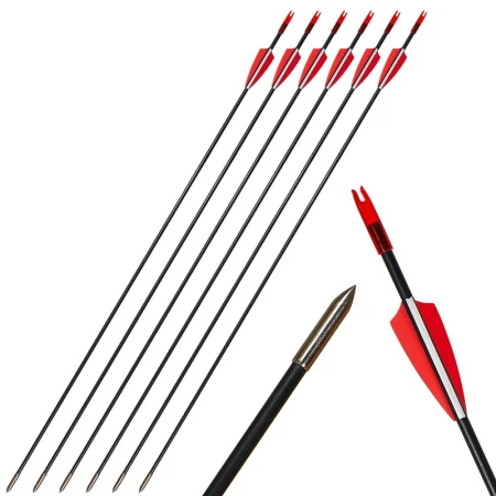 HUWAIREN Straight Pull Recurve Bow and Arrow Adult Composite Composite Suit Bow Army Fan Supplies Outdoor Equipment Shooting Bow and Arrow Set Practice Arrow 6 45 lbs