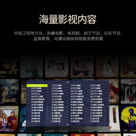 [0 monthly rent] HiSilicon directly connects to wifi TV box, full Netcom set-top box, network box 4K live broadcast HD, can cast screen in seconds, and changes to Zhonglong Magic Box TV box [dual-frequency 5G voice single remote control] HiSilicon configuration + free video VIP default 1