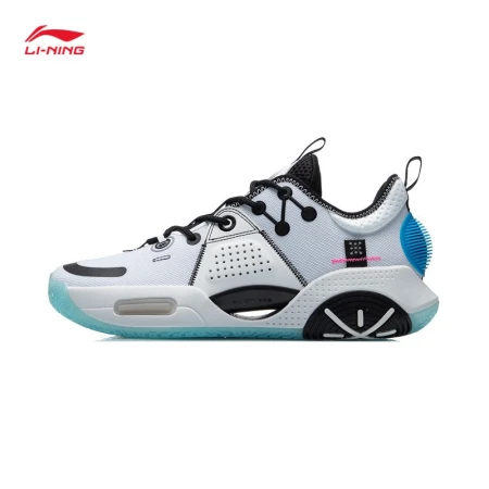[All City 9 Marshmallow] Li Ning basketball shoes men's Wade series autumn basketball sports professional game shoes official website ABAR005 standard white/black-5 43.5
