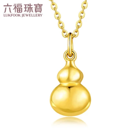 Luk Fook Jewelry Pure Gold Gourd Gold Pendant Pendant Without Necklace Price L01GTBP0009 About 1.23g