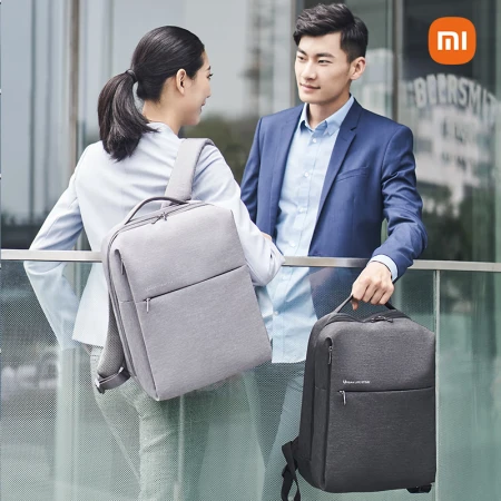 Xiaomi MI Minimalist Urban Backpack Casual Business Laptop Bag 15.6 Inch Men's and Women's Schoolbag Backpack Dark Gray