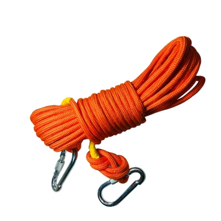 Pioneer with steel wire inner core slow down escape safety rope mountaineering rock climbing outdoor training survival rescue rescue anti-flood disaster relief rope self-rescue non-fire fire rope 10 meters with double hooks