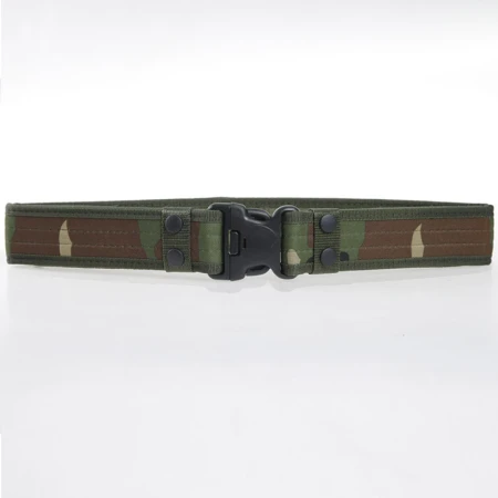 Shield Lang outdoor tactical belt men's sports belt canvas security casual sports canvas woven outer belt security belt outdoor accessories mud color