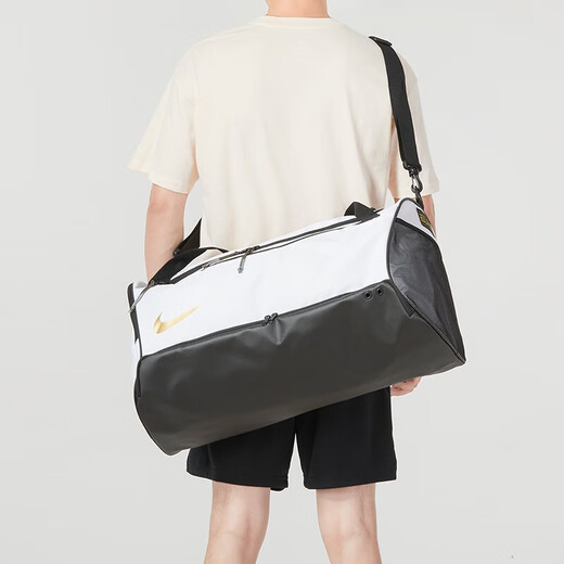 Nike Nike Sporttasche große Kapazität Bucket Bag Training Fitness Männer und Frauen tragbare Schwimmschule Outdoor Schwimmschule Team Tasche ein Schulterkreuzkörper weiße DX9789-100 Einzelgröße