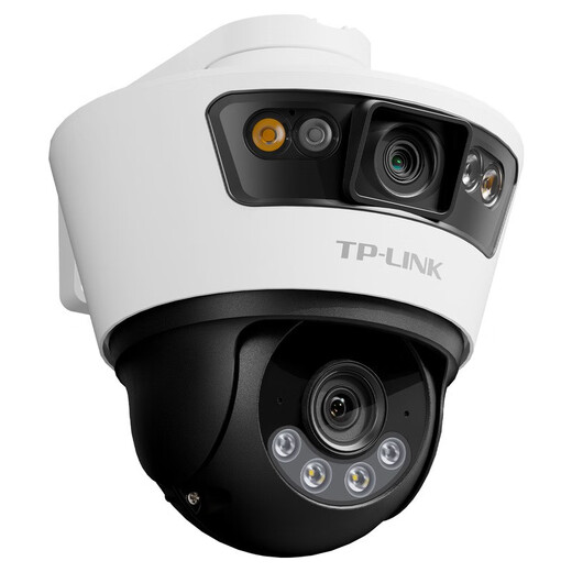 TP-LINK家用超清poe网线供电室外有线双摄像头门口360度无死角带夜视广角普联户外智能无线监控器球机689P 【669P-A4有线版】送POE电源 128G（免费升级到256G）