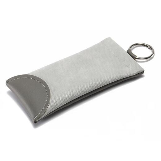 Hacknesselspiegel Box Personalisierte Schlangenmuster Bullet-Mund Leder Sonnenbrille Modische LesebLäsertasche Beutel Grau + Gläsertuch + Reinigungsflüssigkeit