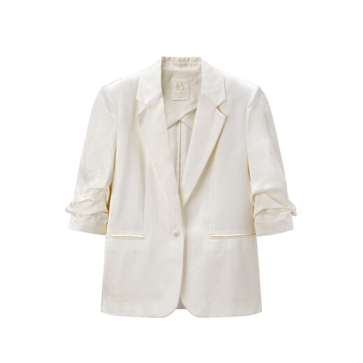 PEACEBIRD Women's Autumn Slim Commuting Suit A1BAD3101 Beige M